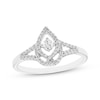 Thumbnail Image 1 of Love Entwined Diamond Ring 1/5 ctw 10K White Gold