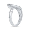 Thumbnail Image 1 of Diamond Swoop Bypass Ring 1/3 ct tw 10K White Gold