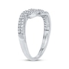 Thumbnail Image 2 of Diamond Wave Bypass Ring 1/2 ct tw 10K White Gold