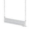 Thumbnail Image 2 of Lab-Grown Diamonds by KAY Bar Necklace 1/2 ct tw 10K White Gold 18&quot;