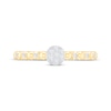 Thumbnail Image 3 of Multi-Diamond Center Beaded Promise Ring 1/8 ct tw 10K Yellow Gold