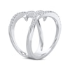 Thumbnail Image 1 of Diamond Wavy Faux-Stack Ring 1/2 ct tw 10K White Gold