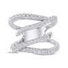 Thumbnail Image 2 of Diamond Wavy Faux-Stack Ring 1/2 ct tw 10K White Gold