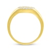 Thumbnail Image 3 of Diamond Cobblestone Oval Signet Ring 1/2 ct tw 10K Yellow Gold