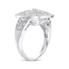 Thumbnail Image 2 of Diamond Art Deco-Inspired Cushion-Shaped Ring 5/8 ct tw 10K White Gold