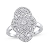 Thumbnail Image 0 of Diamond Art Deco-Inspired Filigree Ring 3/8 ct tw 10K White Gold