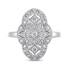 Thumbnail Image 2 of Diamond Art Deco-Inspired Filigree Ring 3/8 ct tw 10K White Gold