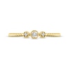 Thumbnail Image 3 of Diamond Three-Stone Stackable Rope Ring 1/20 ct tw 10K Yellow Gold