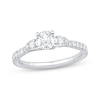 Thumbnail Image 1 of Diamond Teardrop-Sides Engagement Ring 7/8 ct tw 14K White Gold