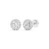 Thumbnail Image 1 of Lab-Grown Diamonds by KAY Halo Stud Earrings 1 ct tw 14K White Gold (F/SI2)