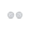 Thumbnail Image 2 of KAY Lab-Grown Diamonds Halo Stud Earrings 1 ct tw 14K White Gold (F/SI2)