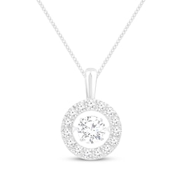 Unstoppable Love Lab-Created Diamond Necklace 1-1/2 ct tw 10K White Gold 19&quot;