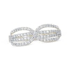 Thumbnail Image 1 of Diamond Infinity Crossover Ring 1/2 ct tw 10K Yellow Gold