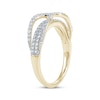 Thumbnail Image 3 of Diamond Infinity Crossover Ring 1/2 ct tw 10K Yellow Gold