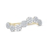 Thumbnail Image 1 of Diamond Wavy Flowers Ring 1/3 ct tw 10K Yellow Gold