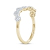 Thumbnail Image 3 of Diamond Wavy Flowers Ring 1/3 ct tw 10K Yellow Gold