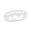 Thumbnail Image 1 of Diamond Scatter Faux-Stack Ring 1/3 ct tw 10K White Gold