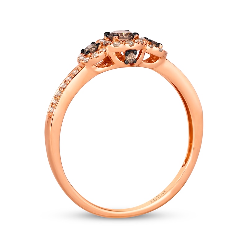 Main Image 3 of Le Vian Diamond Ring 3/8 ct tw 14K Strawberry Gold