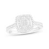 Thumbnail Image 1 of Diamond Cushion-Frame Promise Ring 1/10 ct tw Sterling Silver