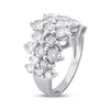 Thumbnail Image 2 of Diamond Three-Row Staggered Ring 3 ct tw 14K White Gold