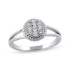 Thumbnail Image 1 of Multi-Diamond Frame Ring 1/15 ct tw Sterling Silver