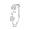 Thumbnail Image 2 of Diamond Heart & Heartbeat Ring 1/10 ct tw 10K White Gold