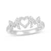 Thumbnail Image 1 of Diamond &quot;Mom&quot; Ring 1/10 ct tw Sterling Silver