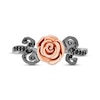 Thumbnail Image 4 of Disney Treasures The Nightmare Before Christmas Black Diamond Rose Ring 1/10 ct tw Sterling Silver & 10K Rose Gold