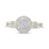 Thumbnail Image 1 of Multi-Diamond Center Circle Ring 1/4 ct tw 10K Yellow Gold