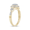 Thumbnail Image 2 of Multi-Diamond Center Circle Ring 1/4 ct tw 10K Yellow Gold