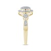 Thumbnail Image 3 of Multi-Diamond Center Circle Ring 1/4 ct tw 10K Yellow Gold