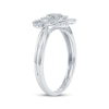 Thumbnail Image 2 of Multi-Diamond Center Twist Frame Fashion Ring 1/4 ct tw 10K White Gold