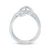 Thumbnail Image 4 of Baguette & Round-Cut Diamond Infinity Swirl Ring 1/3 ct tw 10K White Gold