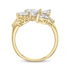 Thumbnail Image 3 of Pear-Shaped & Marquise-Cut Diamond Leaf Fashion Ring 3 ct tw 14K Yellow Gold