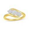 Thumbnail Image 1 of Multi-Diamond Swirl Ring 1/5 ct tw 10K Yellow Gold