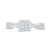 Thumbnail Image 3 of Princess-Cut Diamond Quad Promise Ring 1/4 ct tw 10K White Gold