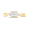 Thumbnail Image 3 of Princess-Cut Diamond Quad Promise Ring 1/4 ct tw 10K Yellow Gold