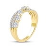 Thumbnail Image 2 of Oval & Round-Cut Diamond Crossover Ring 1 ct tw 14K Yellow Gold