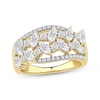 Thumbnail Image 1 of Marquise & Round-Cut Diamond Scatter Ring 1-1/2 ct tw 14K Yellow Gold