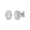 Thumbnail Image 1 of Lab-Grown Diamonds by KAY Oval-Cut Halo Stud Earrings 3/4 ct tw 10K White Gold