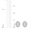 Thumbnail Image 5 of Lab-Grown Diamonds by KAY Oval-Cut Halo Stud Earrings 3/4 ct tw 10K White Gold