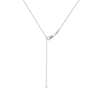 Thumbnail Image 4 of Lab-Grown Diamonds by KAY Oval-Cut Halo Necklace 1/2 ct tw 10K White Gold 18&quot;