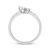 Thumbnail Image 1 of Marquise & Round-Cut Diamond Three-Stone Ring 1/3 ct tw 14K White Gold