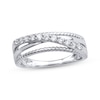 Thumbnail Image 1 of Diamond Crossover Rope Ring 1/4 ct tw Sterling Silver