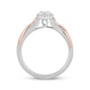 Thumbnail Image 2 of Hallmark Diamonds Promise Ring 1/5 ct tw Sterling Silver & 10K Rose Gold