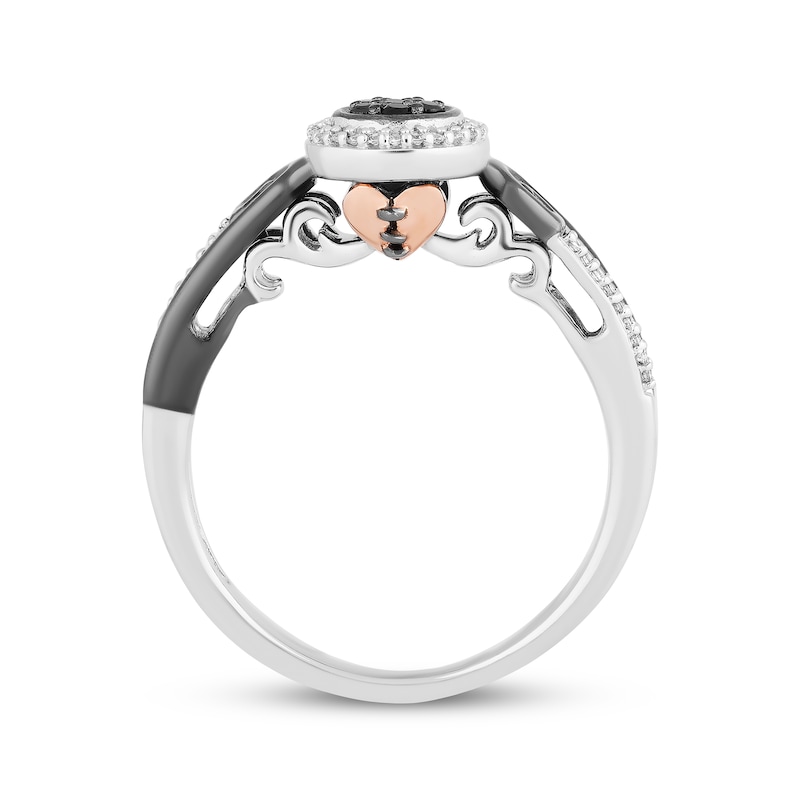 Main Image 3 of Disney Treasures The Nightmare Before Christmas Diamond Ring 1/6 ct tw Sterling Silver & 10K Rose Gold