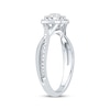 Thumbnail Image 2 of Multi-Diamond Center Cushion-Shaped Promise Ring 1/5 ct tw Sterling Silver