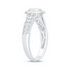 Thumbnail Image 2 of Multi-Diamond Oval-Shaped Promise Ring 1/4 ct tw Sterling Silver