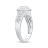 Thumbnail Image 2 of Princess-Cut Quad Diamond Promise Ring 1/4 ct tw 10K White Gold