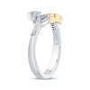 Thumbnail Image 2 of Diamond Heart & Infinity Ring 1/6 ct tw Sterling Silver & 10K Yellow Gold